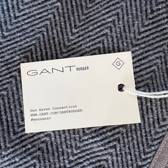 New Mens Gant Rugger Homerun Varsity Jacket in Celestial Blue & Sand - Picture 3 of 5